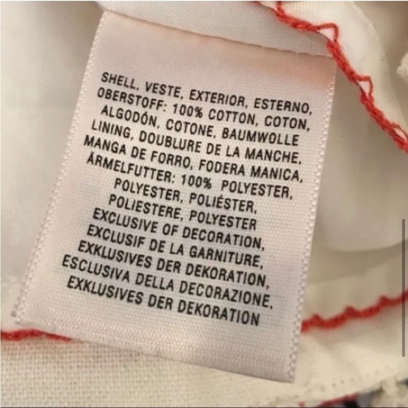 Anthropologie Maeve Blomma Embroidered Cross stitch Pom Pom skirt size… - Picture 10 of 14